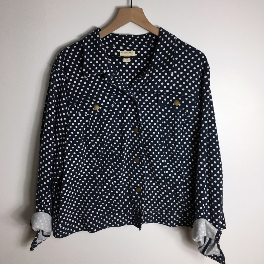 Coldwater Creek Polka Dot Blazer, 24